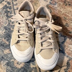 adidas Women's Cream Canvas Sneakers